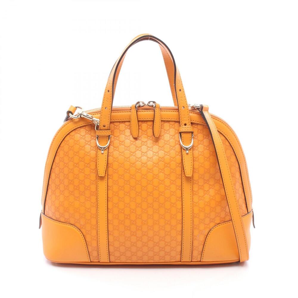 Gucci Nice Guccissima Handbag Leather Orange